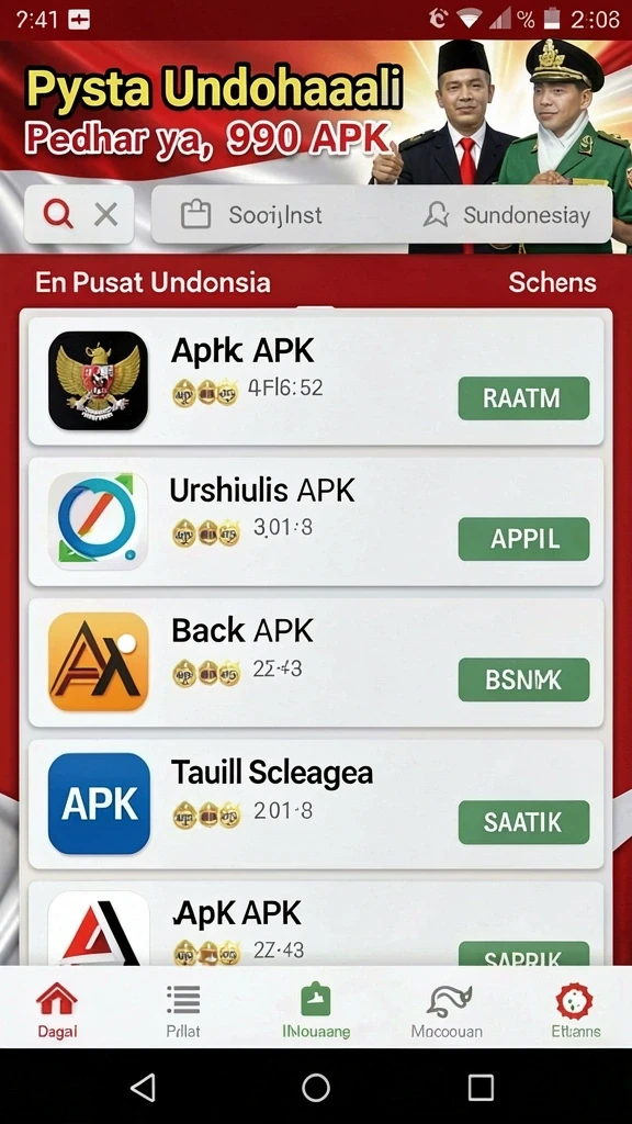 888fw - Tampilan antarmuka yang bersih dan menarik.